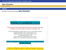 Tablet Screenshot of obec.domasov.net